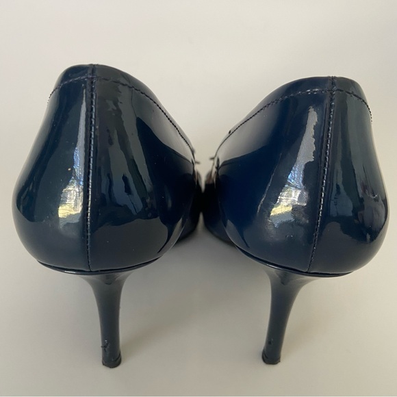 Prada Pointed toe Patent Leather Stiletto Heels Pumps with Bow - Picture 8 of 14